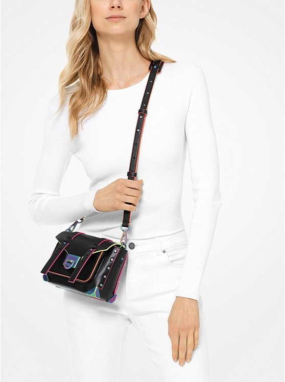 Каталог Manhattan небольшая кожаная сумка через плечо с контрастной отделкой от магазина Michael Kors