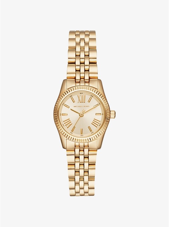 Каталог Petite Lexington Gold-Tone Watch от магазина Michael Kors