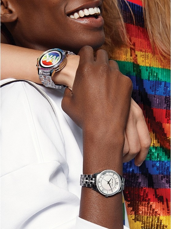 Каталог Mini Lauryn Pavé Silver-Tone Watch  от магазина Michael Kors