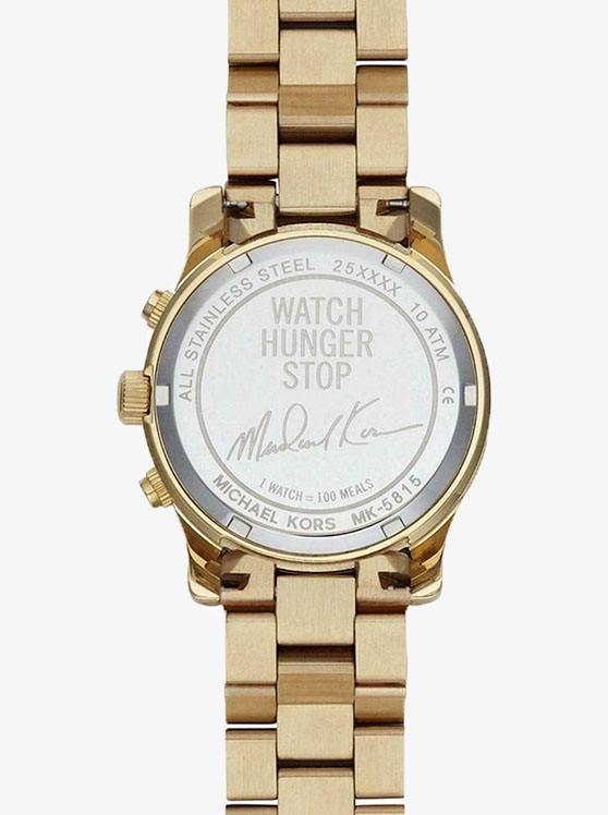 Каталог Stop Hungry Gold-Tone Watch от магазина Michael Kors