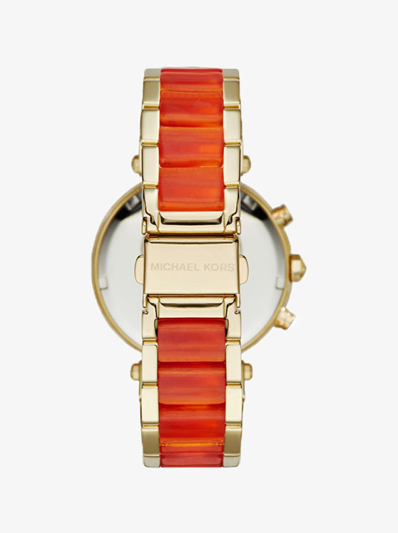 Каталог Parker Gold-Brown-Tone Watch от магазина Michael Kors