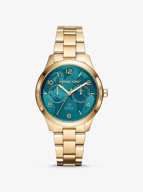 Каталог Watch Hunger Stop Runway Gold-Tone Watch от магазина Michael Kors
