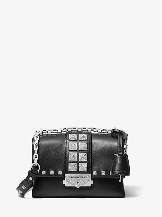 Каталог Cece кожаная сумка Extra-small через плечо с откидным верхом и шипами  от магазина Michael Kors