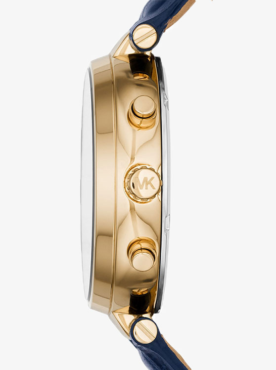 Каталог Sawyer Gold-Blue-Tone Watch от магазина Michael Kors
