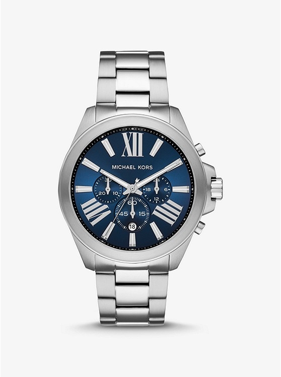 Каталог Oversized Wren Silver-Tone Watch от магазина Michael Kors