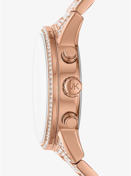 Каталог Ritz Pavé Rose Gold-Tone Watch от магазина Michael Kors