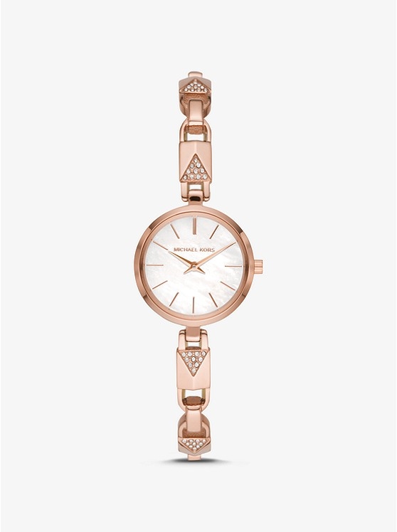 Каталог Jaryn Rose Gold-Tone Padlock Bracelet Watch от магазина Michael Kors