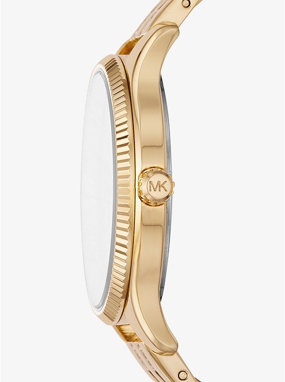 Каталог Lexington Gold-Tone Watch and Logo Heart Bracelet Set от магазина Michael Kors
