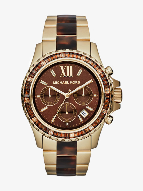 Каталог Everest Gold-Brown-Tone Watch от магазина Michael Kors
