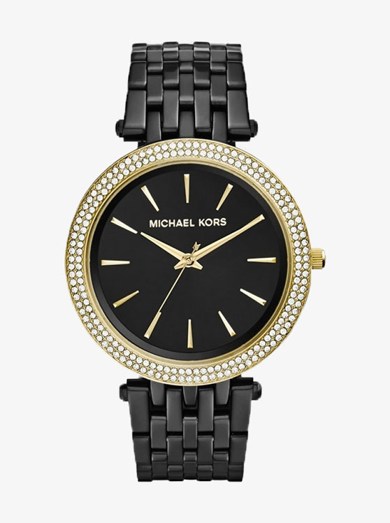 Каталог Darci Gold-Black-Tone Watch от магазина Michael Kors