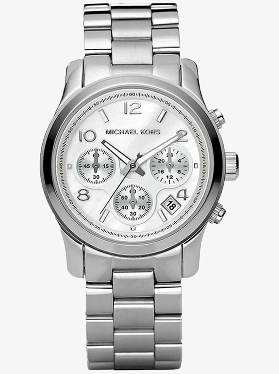 Каталог Runway Silver-Tone Watch от магазина Michael Kors