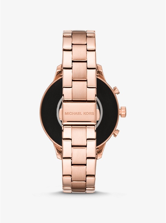Каталог Runway Heart Rate Rose Gold-Tone Smartwatch от магазина Michael Kors